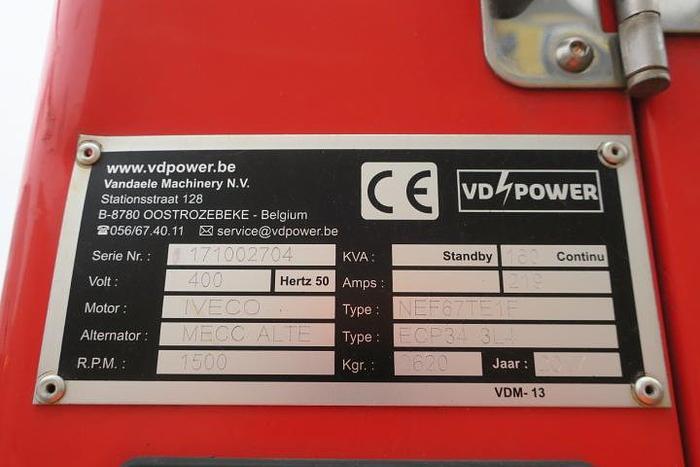 Used 2017 Himoinsa HFW-160 T5