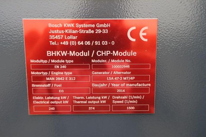 Used 2014 MAN E2842E312 - 240 KWe