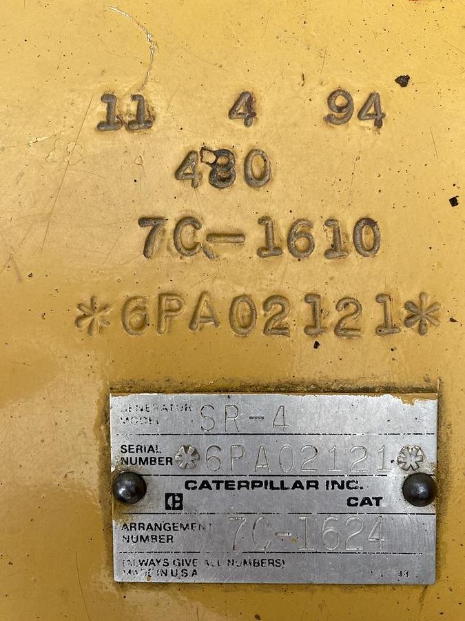Used 1996 Caterpillar 3512TA - 1000/1100 KVA
