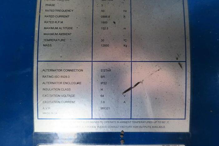 Used 1999 Perkins 4016 - 2000/2250 KVA