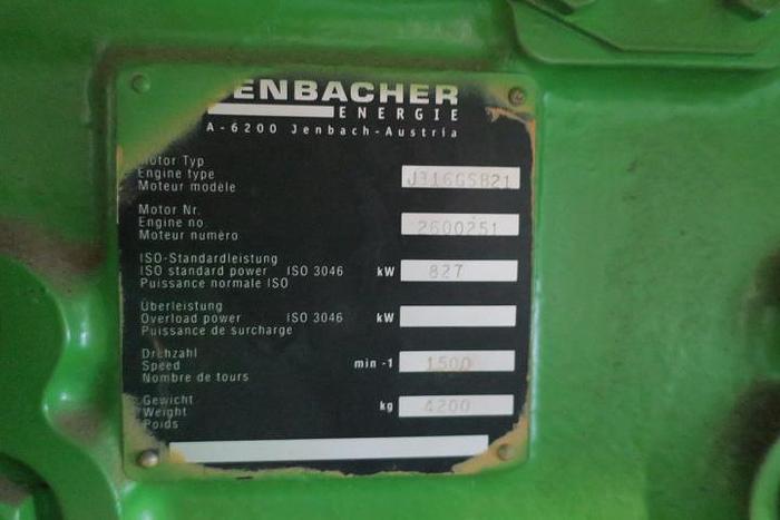 Used 1997 Jenbacher J316 - 827 KWe
