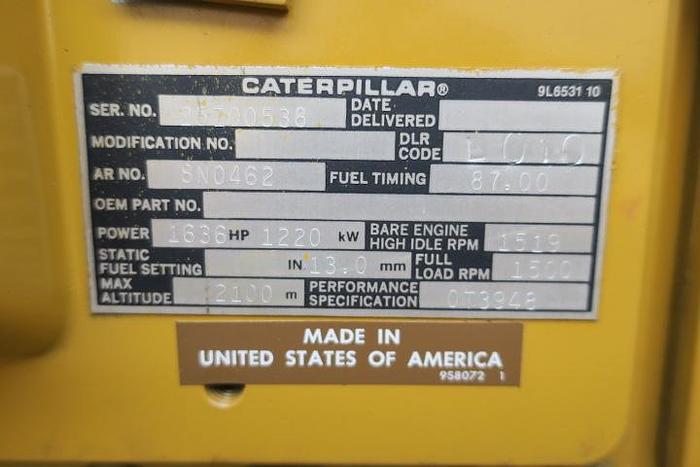 Used Caterpillar 3516 - 1400/1540 KVA