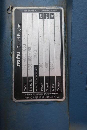 Used 2013 MTU 12V4000G83