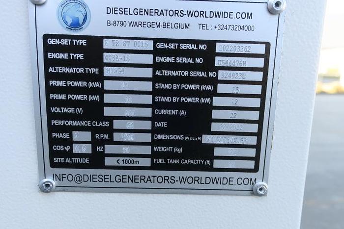 2023 Perkins 403A-15G1