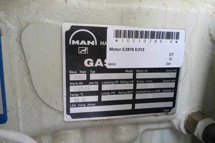 Used 2009 MAN E2876 E312 - 140 KWe