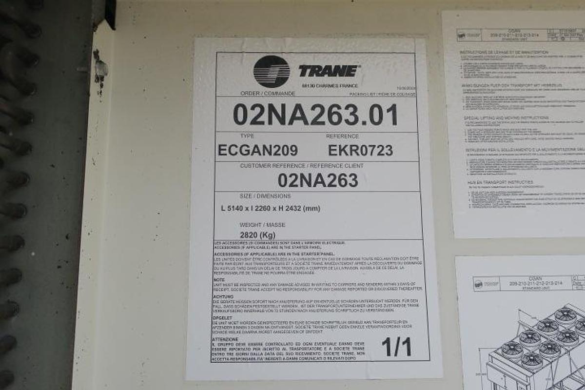 Used 2008 Trane CGAN209