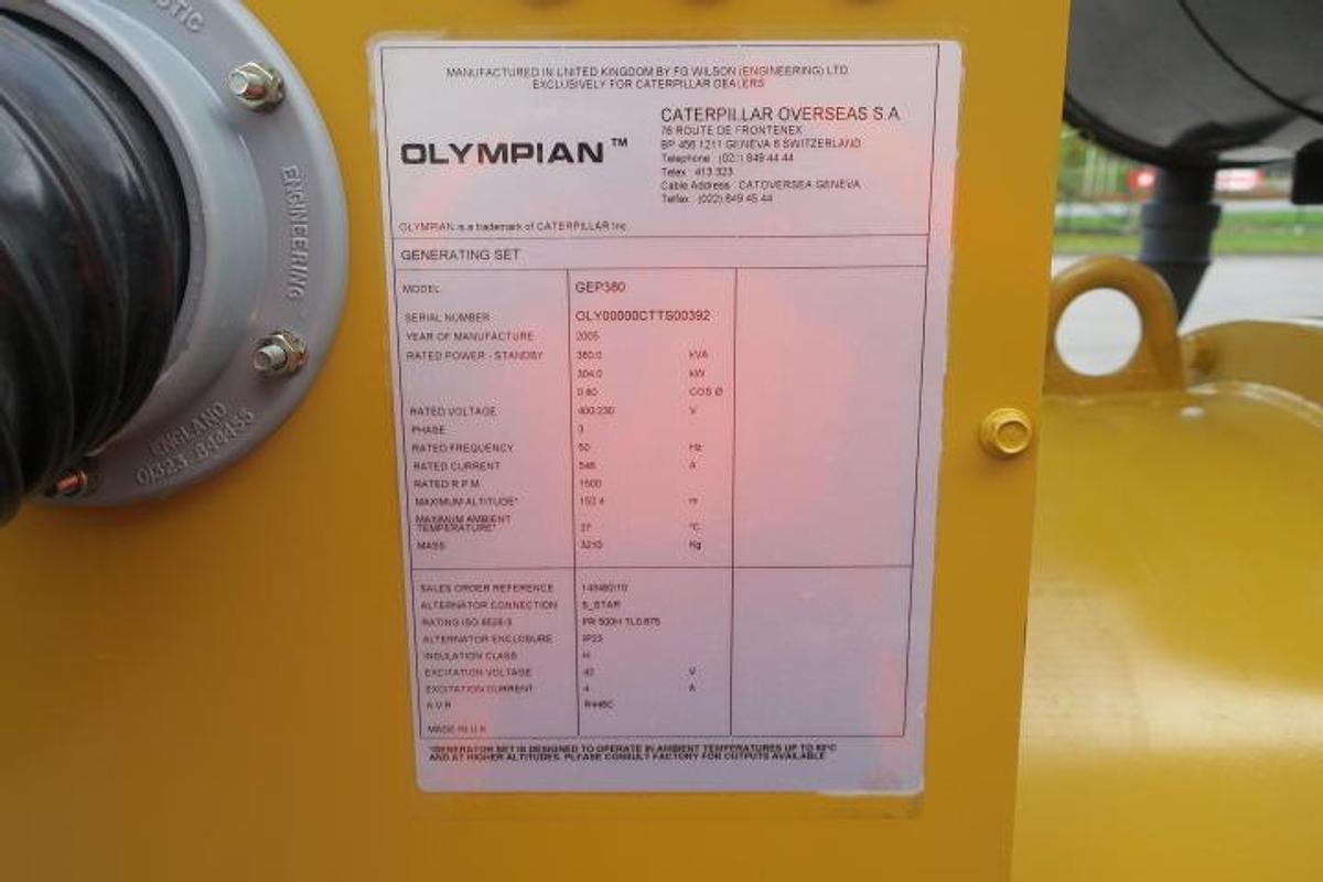 Used 2005 Caterpillar GEP380