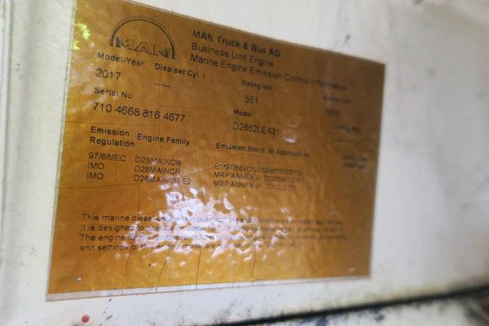 Used 2016 MAN D2862 LE 431 - 750 HP
