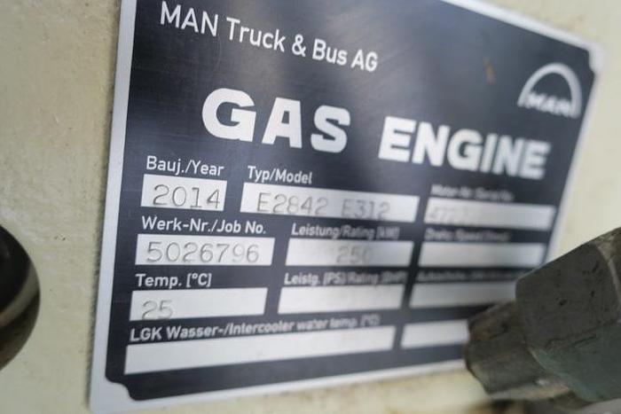 Used 2014 MAN E2842E312 - 240 KWe