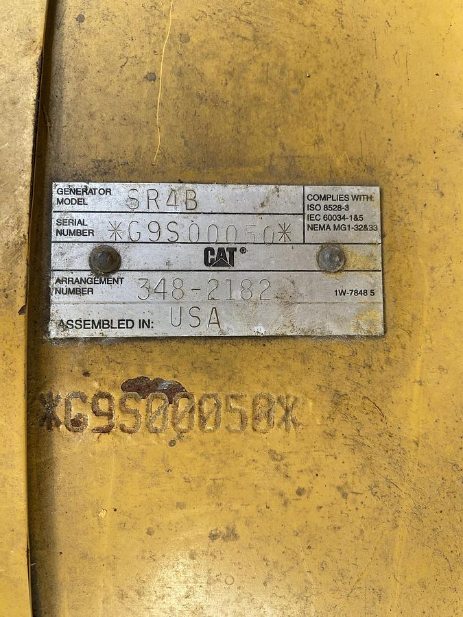 Used 2012 Caterpillar G3512E - 1000 KWe