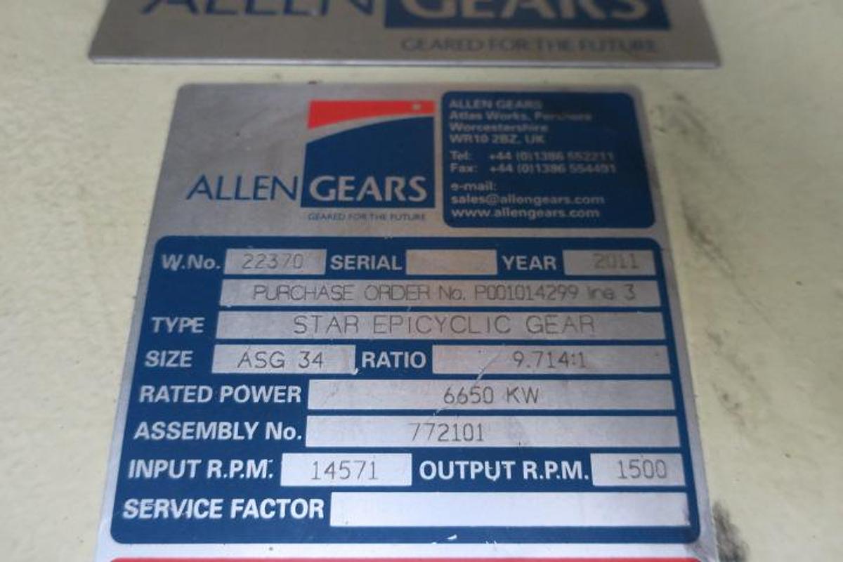 Used 2013 Centrax CX501 KB7 - 5,2MWe