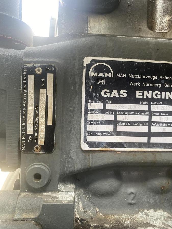 Used 2010 MAN E2876LE302 - 200 KWe