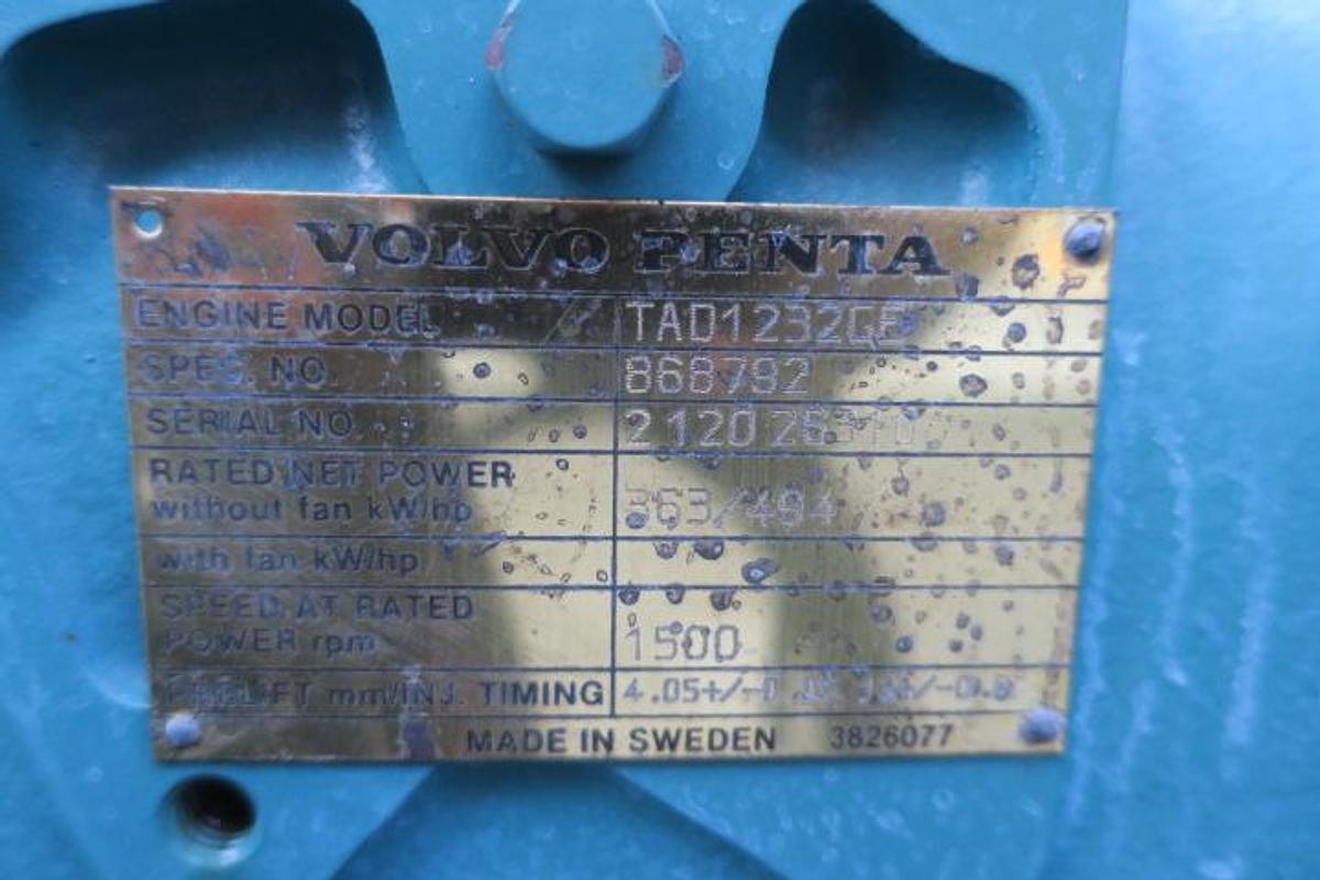 Used 2000 Volvo TAD1232GE - 410/450 KVA