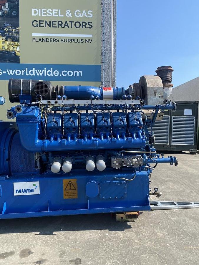 Used 2015 MWM TCG2020V12 - 1000 KWe