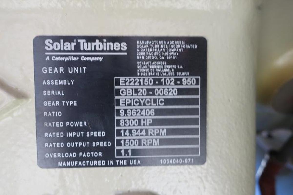 Used TURBOMACH SOLAR TAURUS 60/7301S