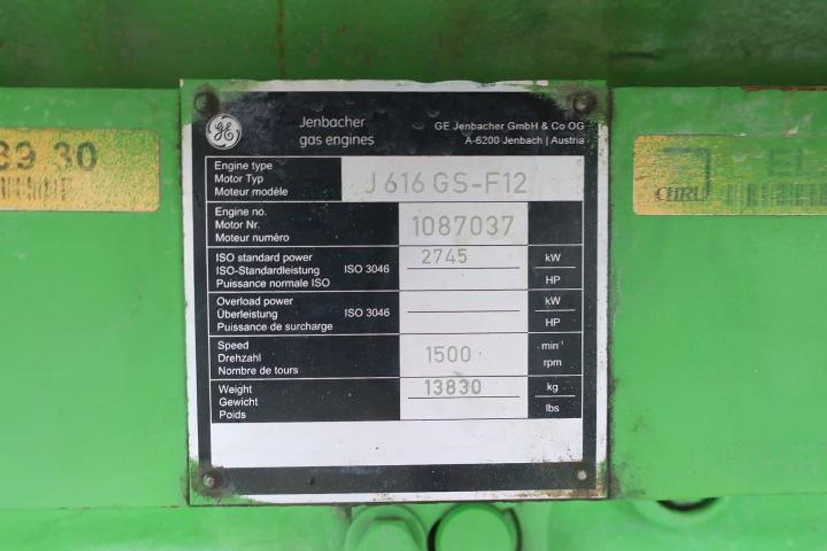 Used 2013 Jenbacher J616F