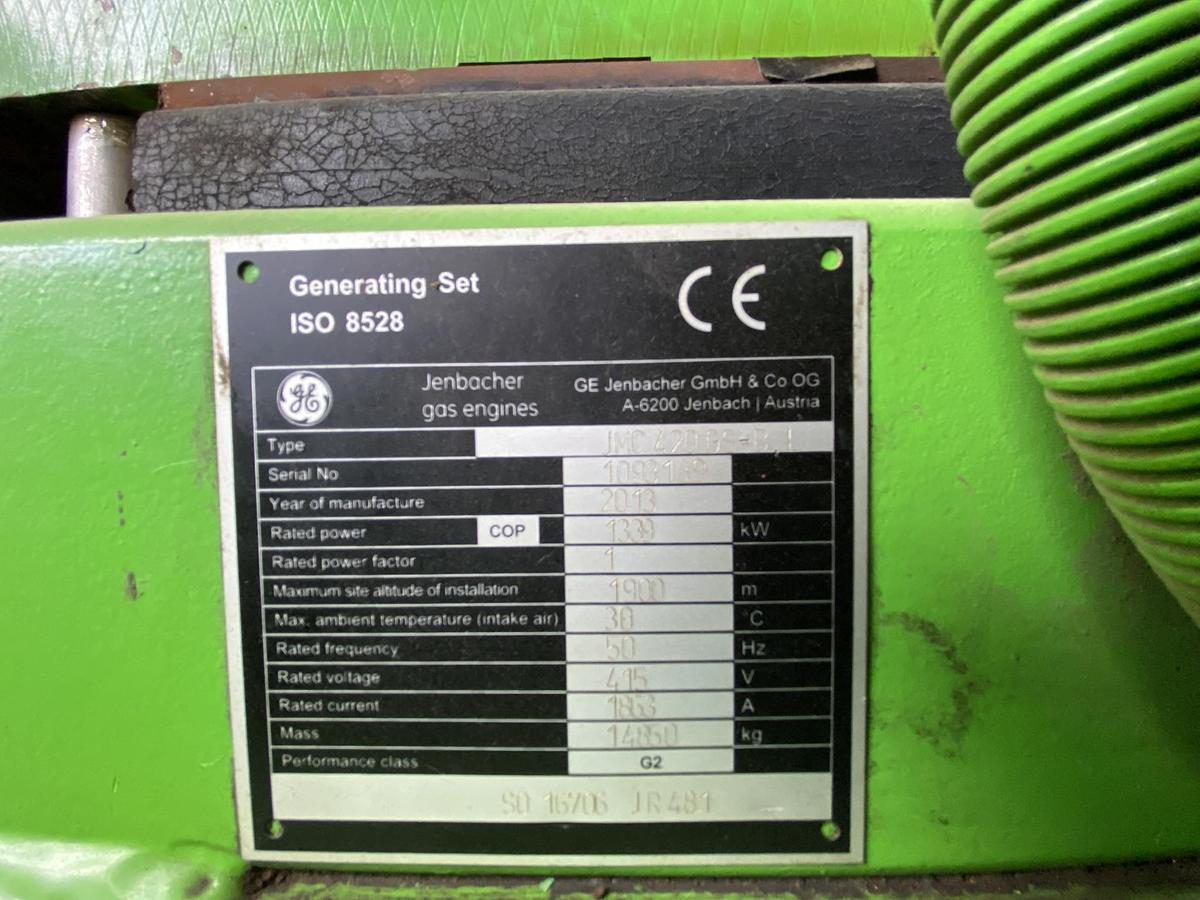 Used 2013 Jenbacher J420 B25 - 1339 KWe