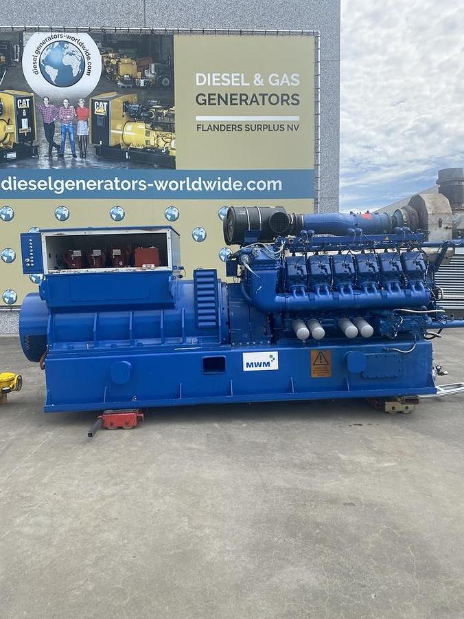 Used 2015 MWM TCG2020V12 - 1000 KWe