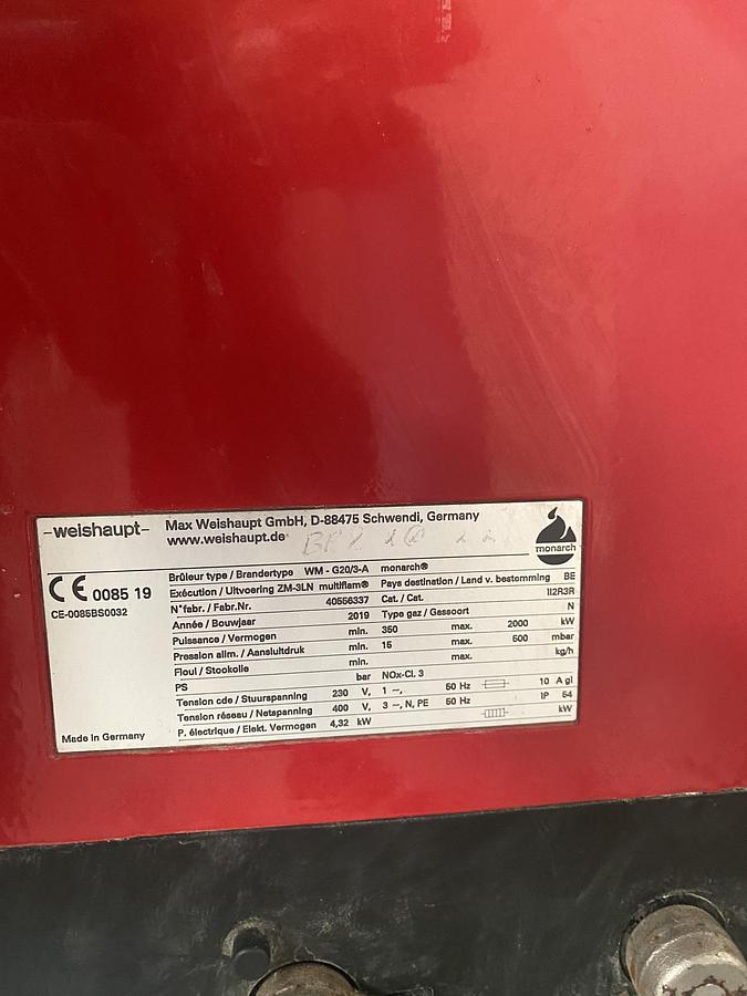 Used Viessmann steam boiler