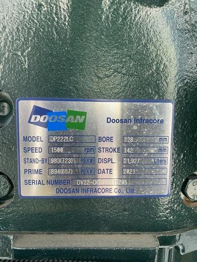 Used 2022 Doosan TJ830DW - 745/821 KVA