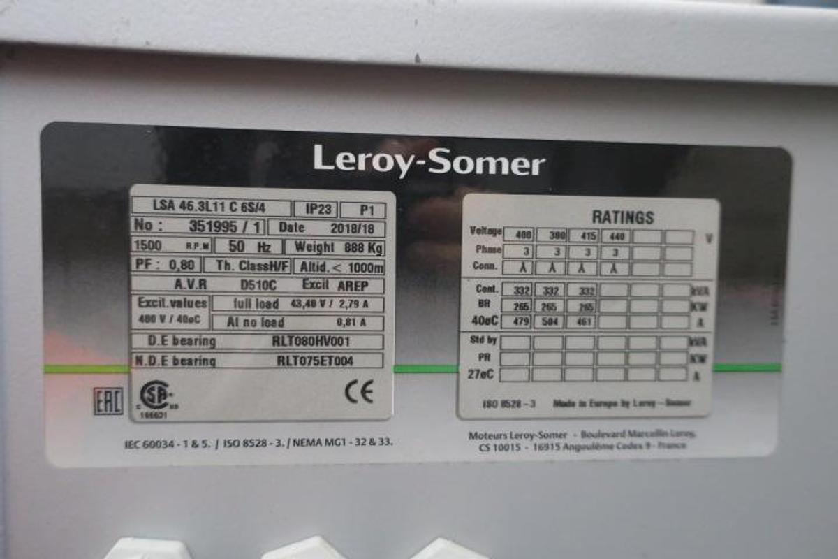 Used 2018 MTU E3042D4 - 255 KWe