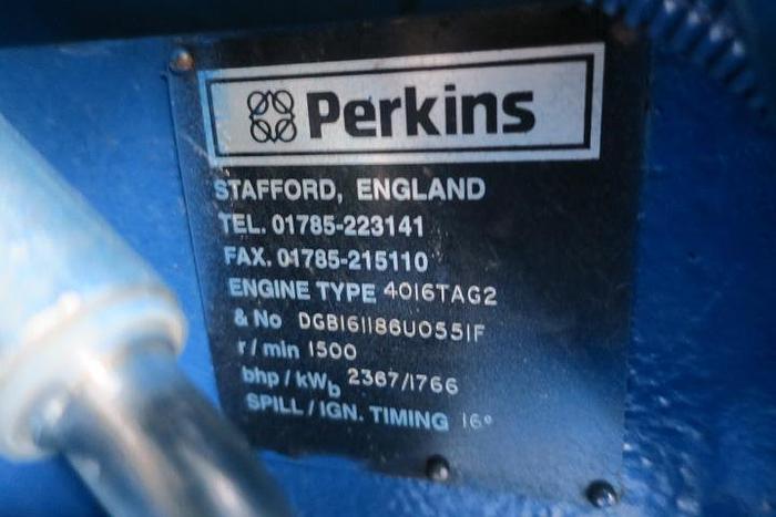 Used 1999 Perkins 4016 - 2000/2250 KVA