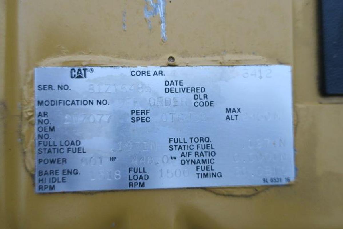 Used 2000 Caterpillar 3412 - 500/550 KVA