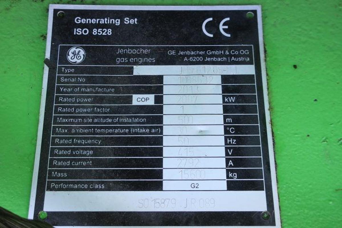 Used 2013 Jenbacher J612