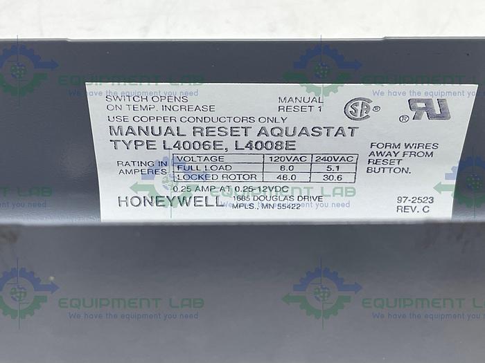 Honeywell  L4008E1289 High or Low Limit Aquastat Controllers