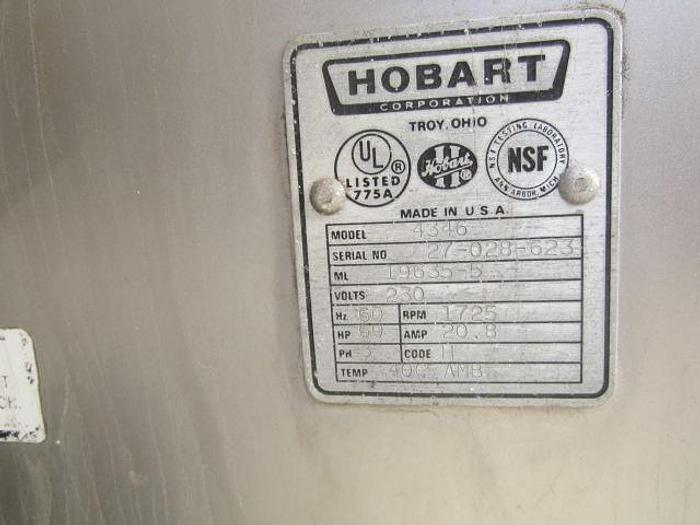 Used Grinder, Meat, Hobart, Mdl 4346, 3 CF, C/st, 7.5 HP, #S737276