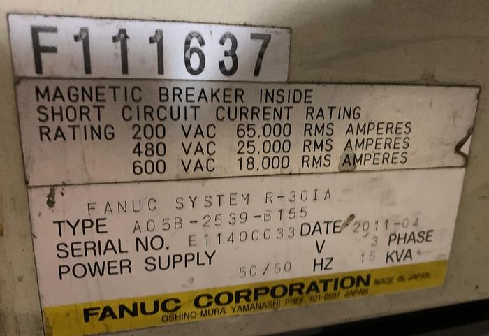 Used FANUC M900iA/350 6 AXIS CNC ROBOT WITH R30iA CONTROLLER 350KG X 2650mm REACH