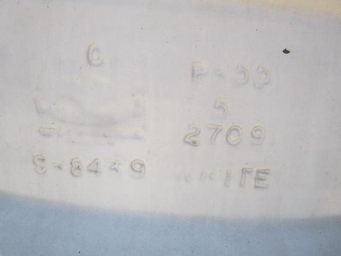 Used Filter, Vac, Ceramic, 36" Dia, Mdl P-55, White #S739810