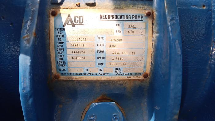 Used Nitrogen Pump
