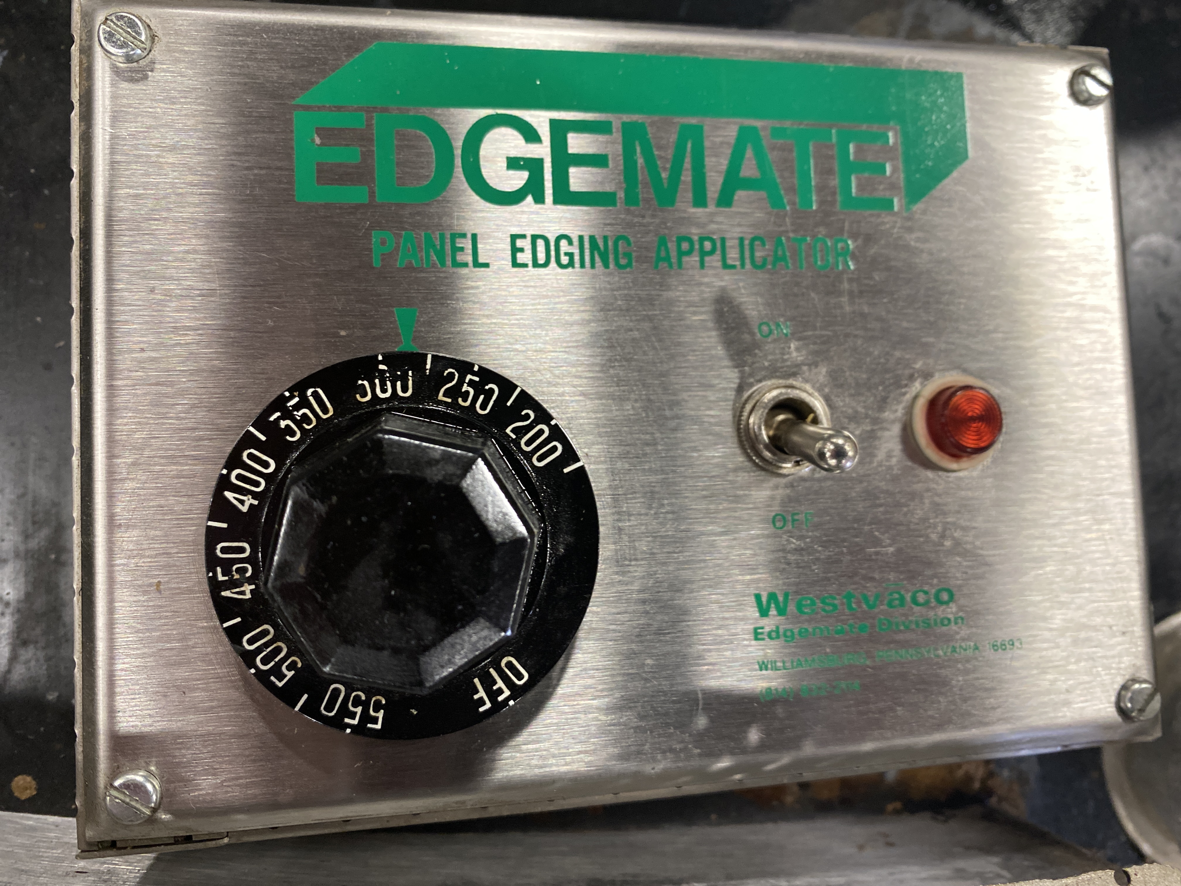 Used WestVaco Edgemate Contour edgebanding machine