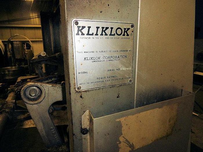 Used Kliklok Box Erector; Md#KFD