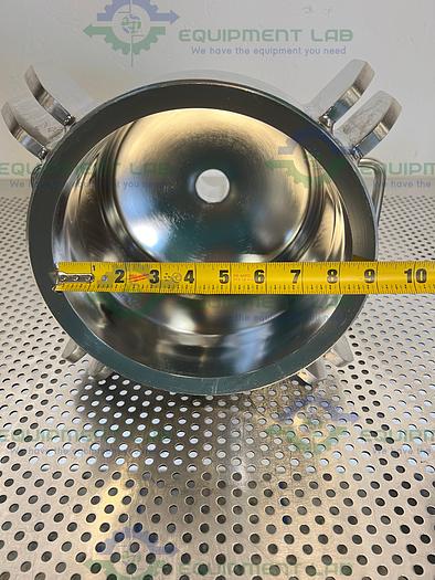 Used Pall PHQ59746 Stainless Steel Filter Housing Cap 9.5" OD w/ 1" Sanitary Fitting