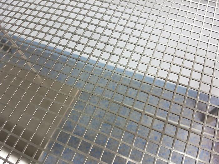 Used NNP Grated Stainless Steel Table