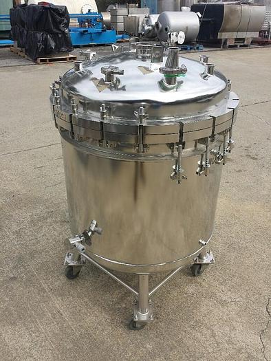 Used Reactor, 125 Gallon, S/st, Jkt, 45 PSI, Alloy Prod, #C739648