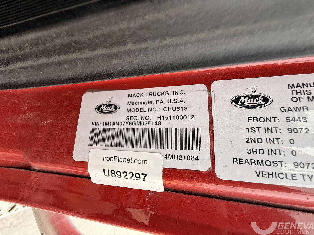 Used 2016 Mack CHU613