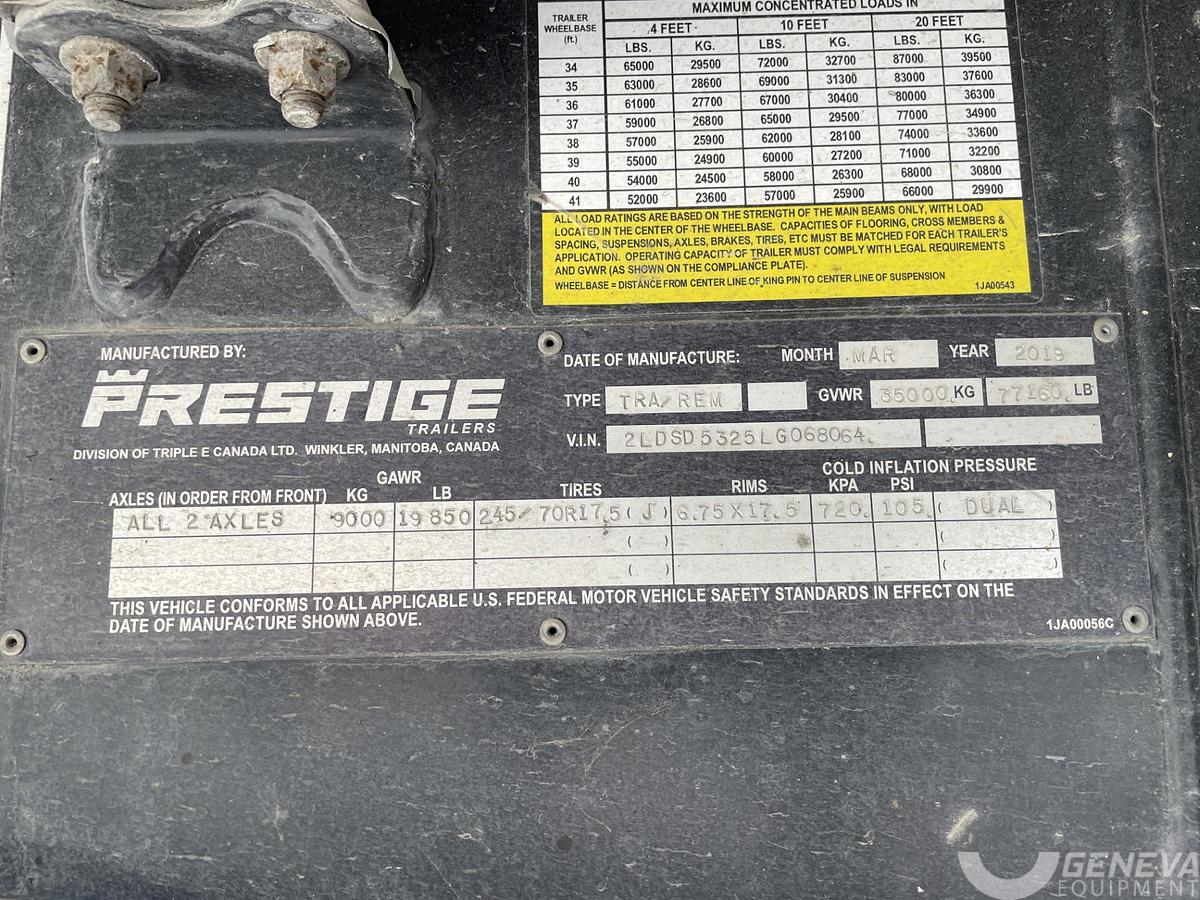 Used 2019 Prestige Trailers Renown Combo Flatbed Drop Deck
