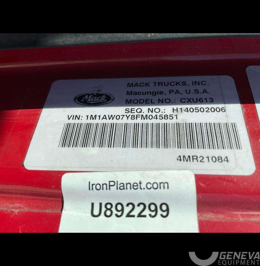 Used 2015 Mack CXU613