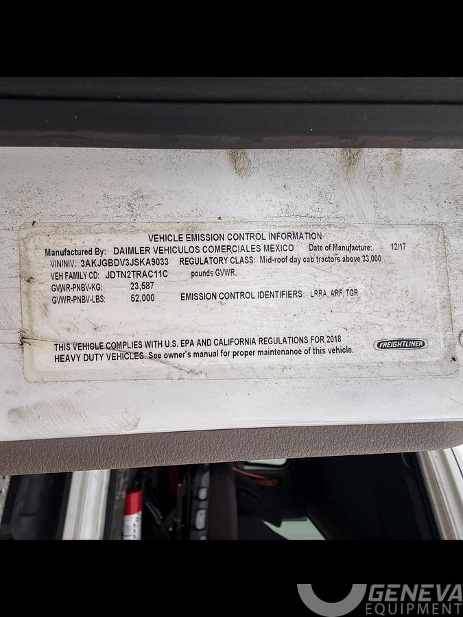 Used 2018 Freightliner Cascadia 113