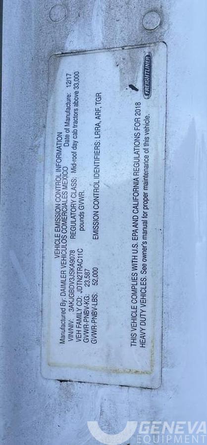 Used 2018 Freightliner Cascadia 113