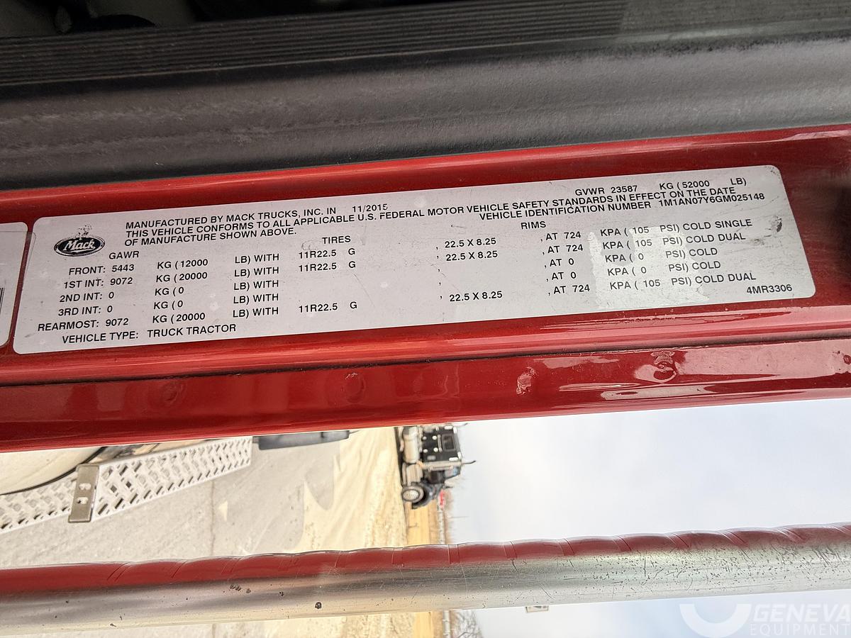 Used 2016 Mack CHU613