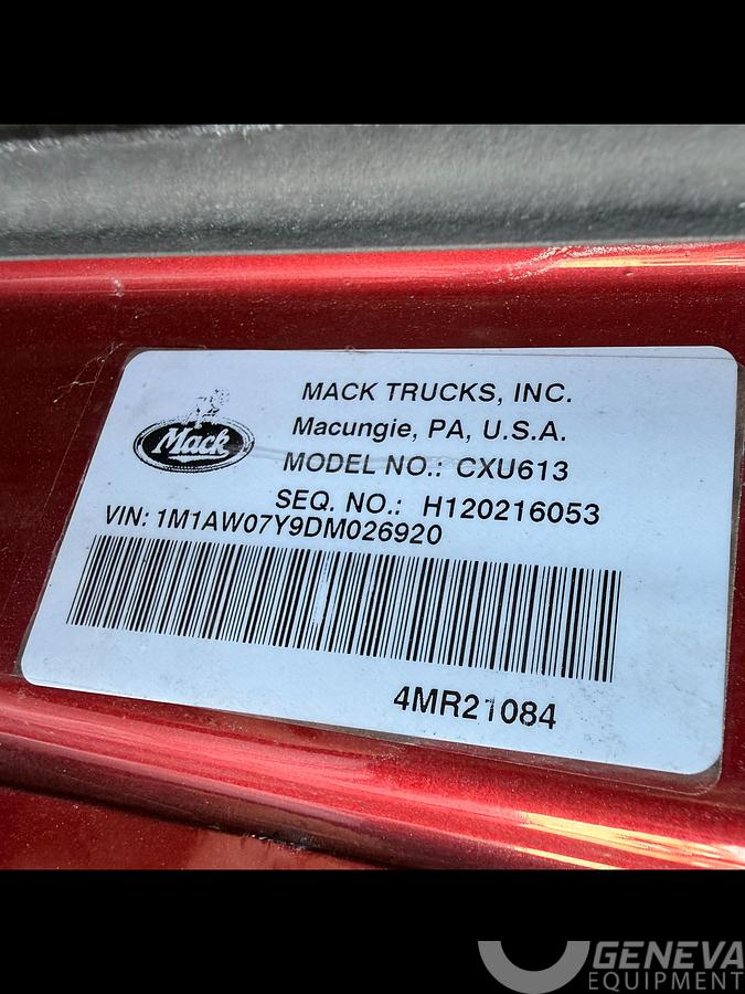 Used 2013 Mack CXU613