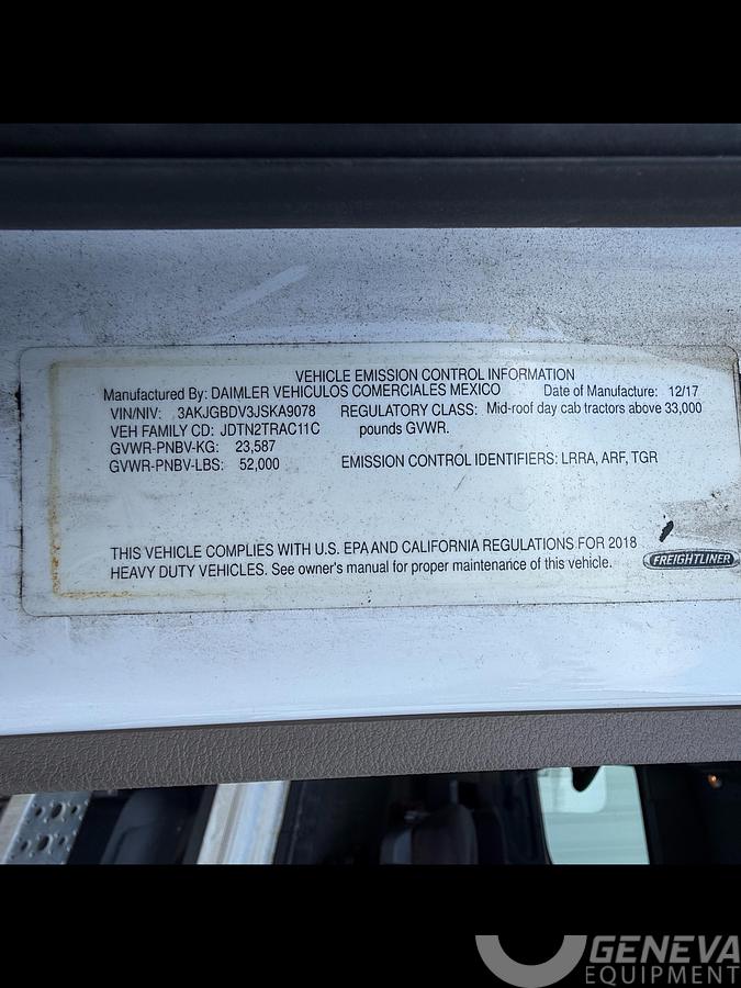 Used 2018 Freightliner Cascadia 113