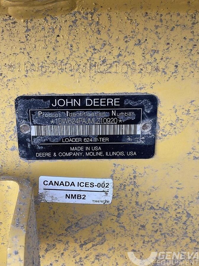 Used 2021 DEERE 624 P-TIER Wheel Loader