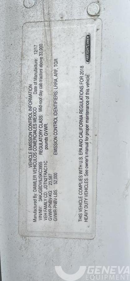 Used 2018 Freightliner Cascadia 113