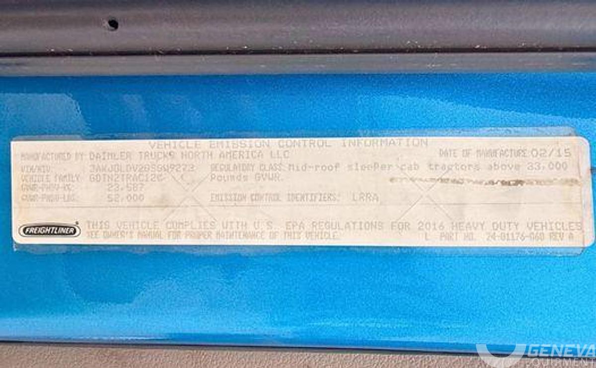 Used 2016 Freightliner CA 125