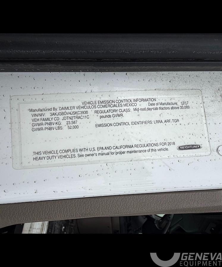 Used 2018 Freightliner Cascadia 113